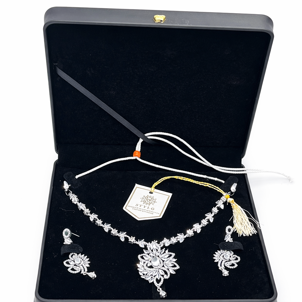 Silver One Carat Jewellery Set