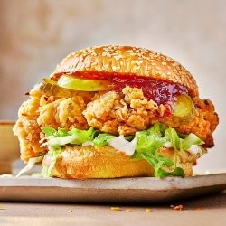Super Creamy Chicken Burger