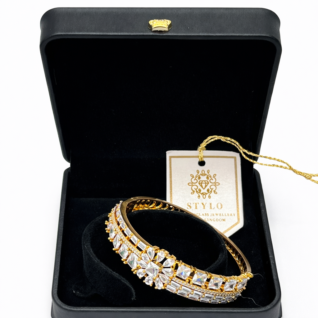 Golden Flower Zirkon Bracelet