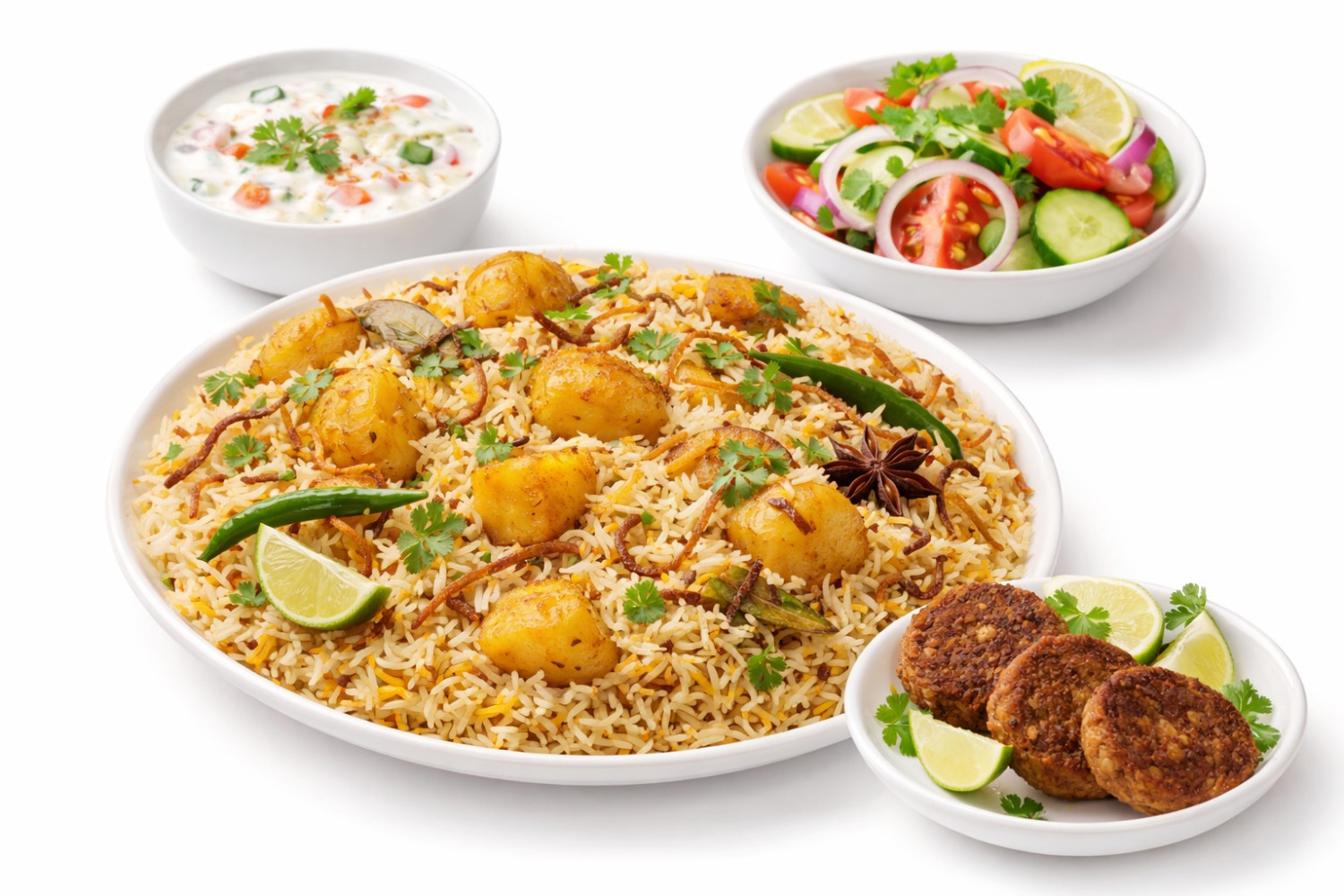 Sada Aloo Biryani