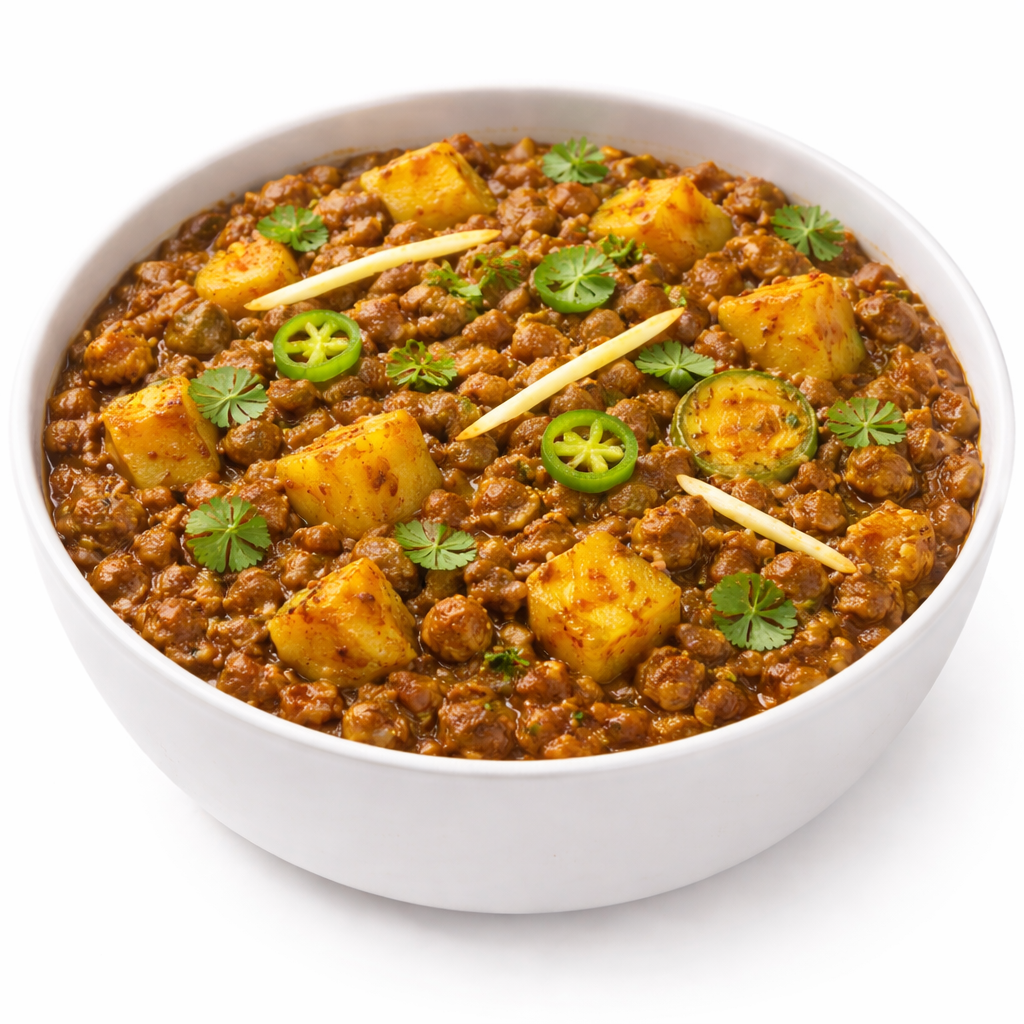 Aloo Qeema
