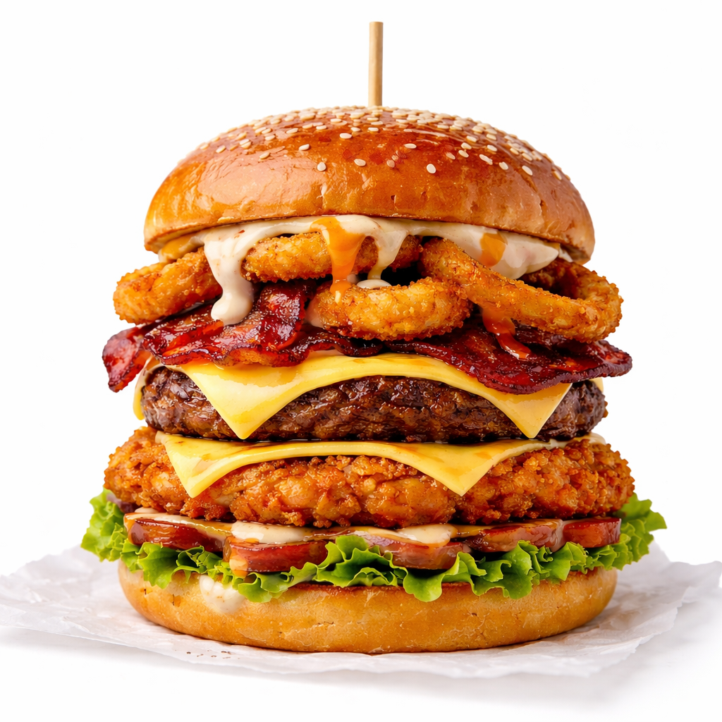 Mr. Twister special burger