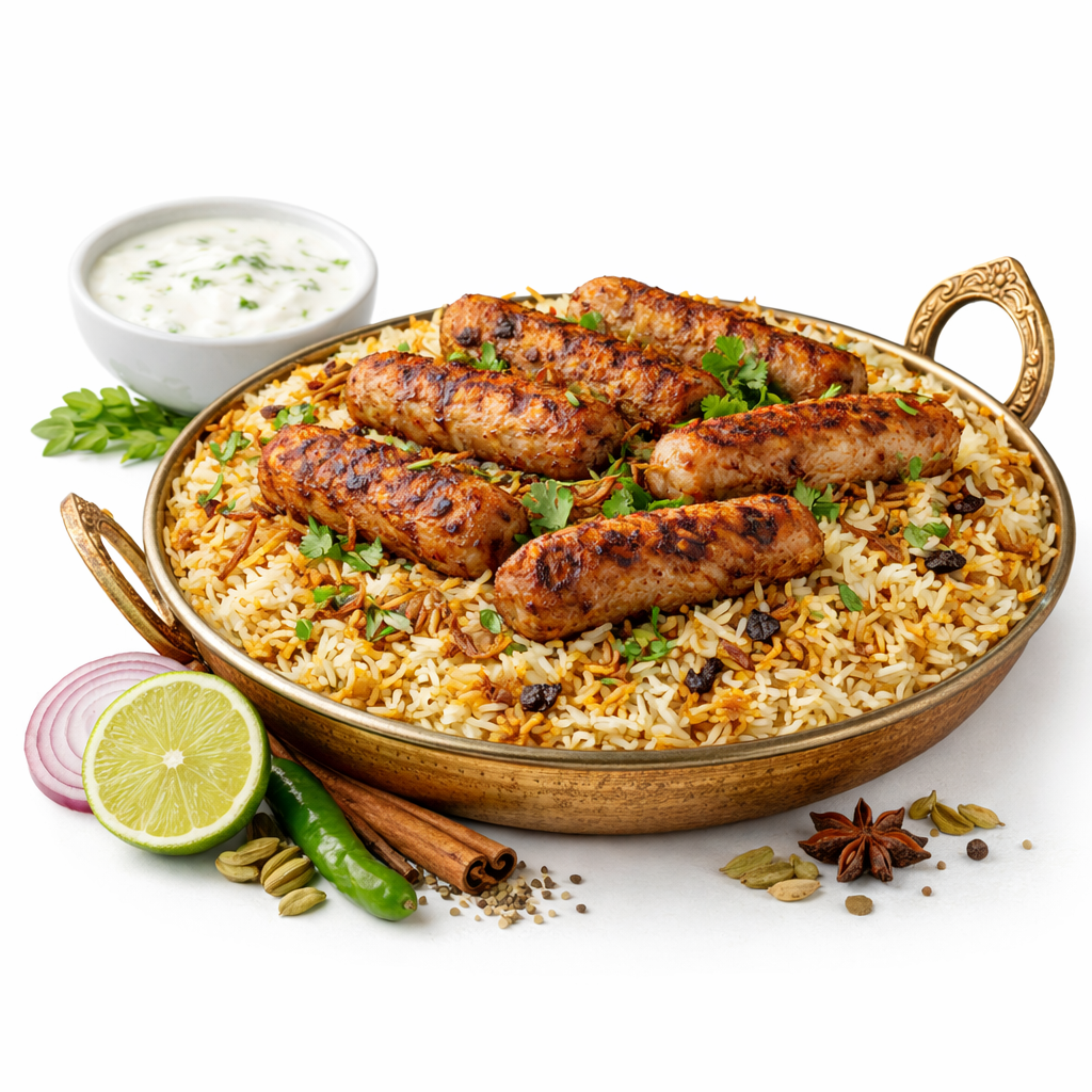 Chicken Kabab Biryani