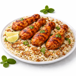 Chicken Tikka Leg Pulao