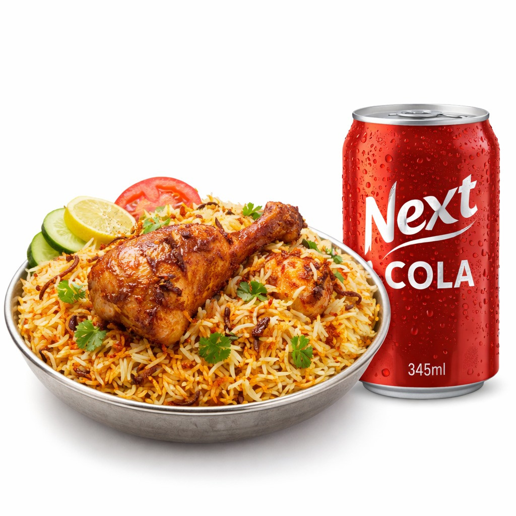 Tikka Leg Biryani Cola Next Deal