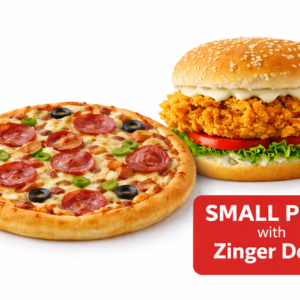 Small Pizza With Zinger Deal