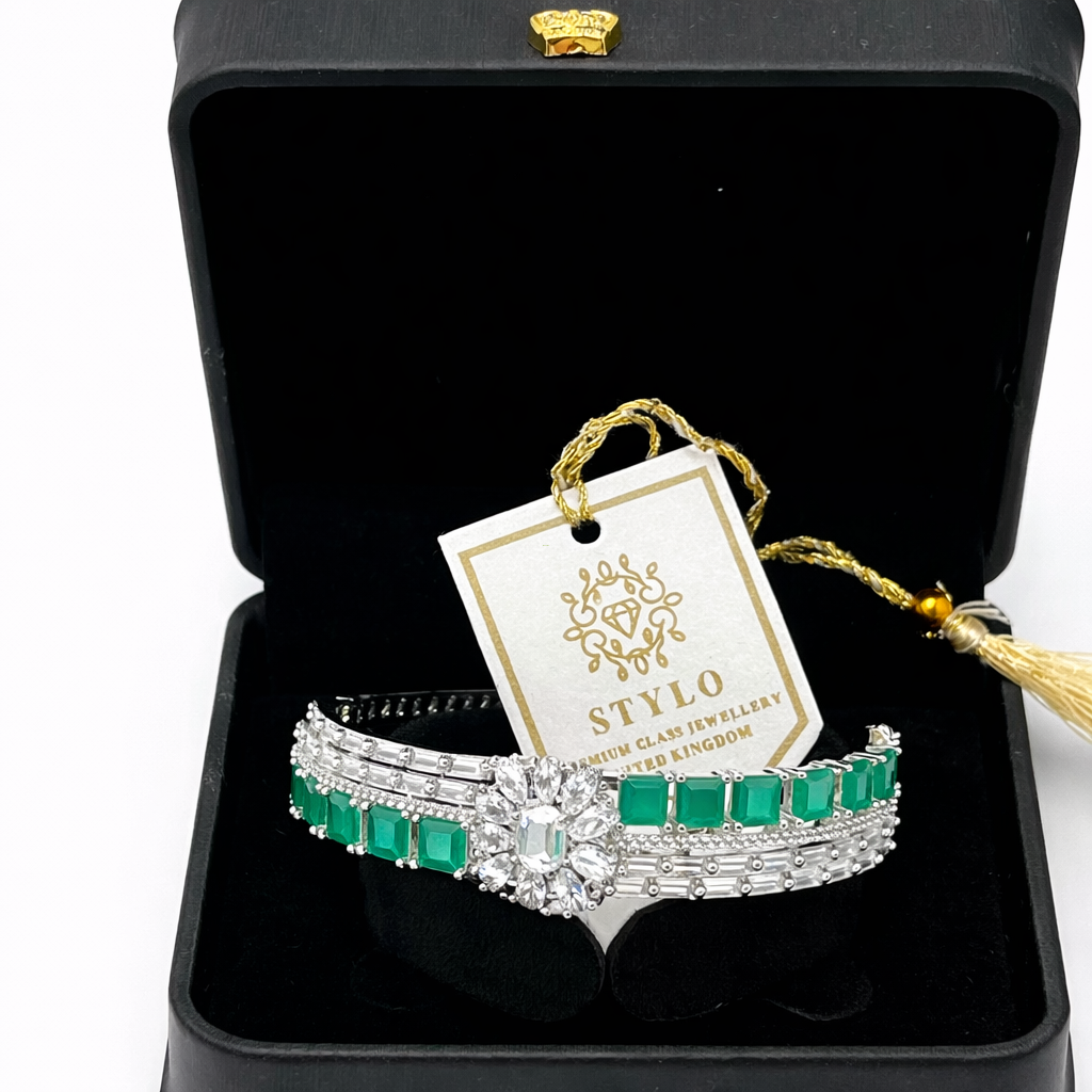 Silver Flower Zirkon Bracelet